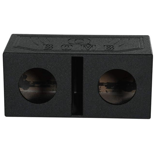 Rockville RQB65 Dual 6.5" Vented Subwoofer Enclosure Bedlined Sub Box 1.0 Cu