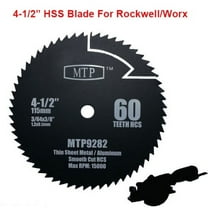 HSS 60T 4-1/2" 4.5 inchMetal Circular Saw Blade for Rockwell Rk3441k , Worx Compact Saw WX429L 9.5mm/ 3/8" arbor RW9282