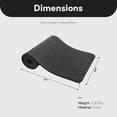 thumbnail image 4 of BalanceFrom All-Purpose 1-Inch Extra Thick High Density Anti-Tear Exercise Yoga Mat with Carrying Strap, Black, 4 of 11