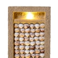thumbnail image 6 of Teamson Home Coastal Seashells Design Outdoor Water Fountain–Warm Glow Lighting with Steady Flow & Electric Pump, Brown, 6 of 15