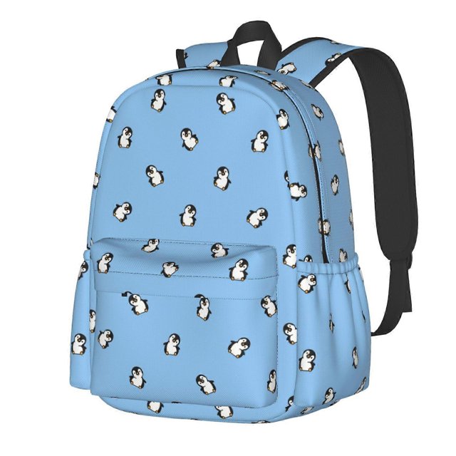 Cute And Funny Penguin Pattern Backpack,Large Capacity Travel Backpack,Laptop Backpack,Water Resistant Backpack For Women Men