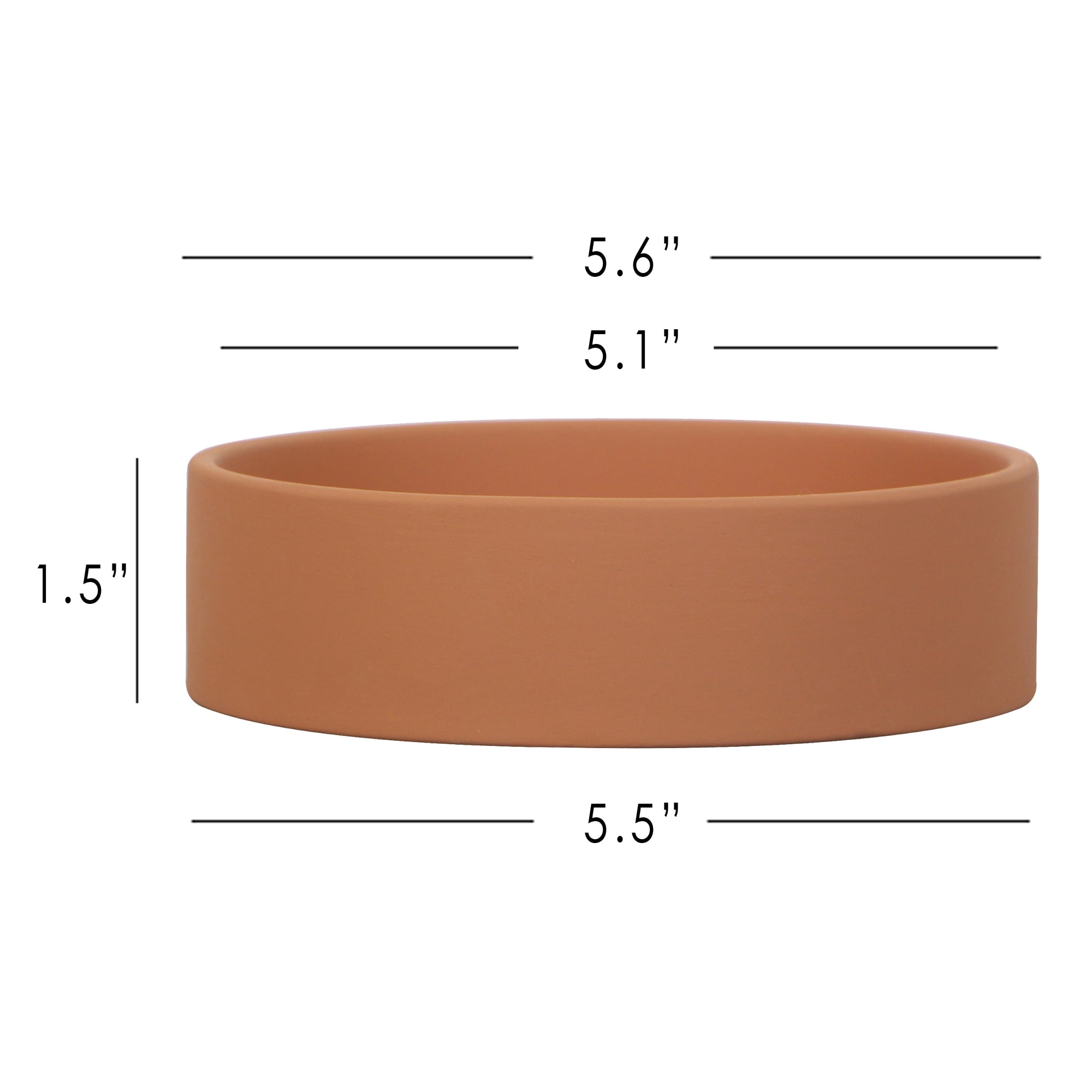 Mainstays Plant Saucer, Terracotta, 5.6" Diameter