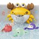 thumbnail image 4 of Juguetes musicales para el baño, máquina de burbujas para el baño con forma de cangrejo para bebés con 3 juguetes de natación a cuerda, para niños pequeños de 1, 2, 3 años, automática, 4 of 5