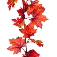 thumbnail image 2 of Coolmade 2 Pack Fall Maple Leaf Garland - 6.5ft/Piece Artificial Foliage Garland Autumn Hanging Fall Leave Vines for Indoor Outdoor Wedding Thanksgiving Dinner Party Decor, 2 of 6