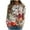 Red, variant on IROINNID Long Sleeve T-Shirts for Women Home Flower Print Round Neck T-shirt Top Blouse Pullover,Multicolor