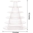 thumbnail image 4 of 6 Tiers Round Macaron Tower Cake Stand, Plastic Tiered Cupcake Dessert Display Rack Display, 4 of 4