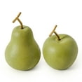 thumbnail image 2 of American Art Decor Green Fruit Table Top Apple and Pear, Set of 2, 2 of 7