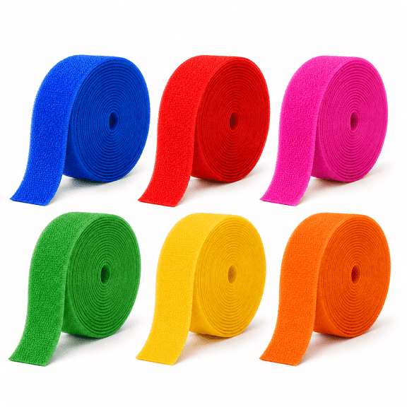 Kabuer Nylon Hook and Loop Carpet Marker Strips, 25-Foot Rolls, 6-Pack
