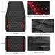 thumbnail image 4 of Juego completo de alfombrillas CAR PASS Diamond Rubber, color negro y rojo, 4 of 9