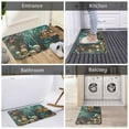 thumbnail image 6 of KLL Baroque Floral Still Life Print Front Door Mat Indoor Outdoor Entrance, Non-Slip Mat All-Weather Doormat Indoor Outdoor Rug Patio Porch Entryway Mat, 23.6''x15.7'', 6 of 7