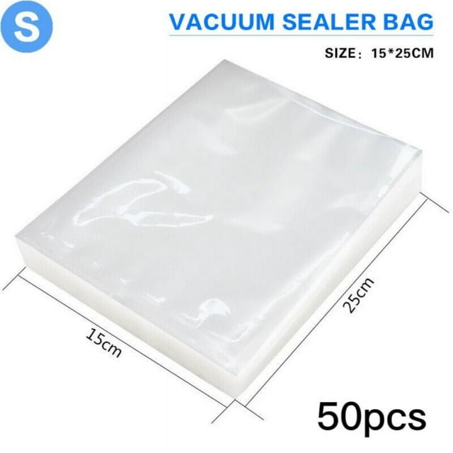 Resizable Vacuum Sealer Bags, Perfect For Daily Storage, Heavy Duty & Commercial Grade Quality, FDA Approved & BPA Free, Boilsafe & Freezable, Great For Meals On The Go (100PCS)