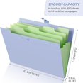 thumbnail image 2 of Expanding File Folder with 5 Pockets and Tab Labels Accordion Document Organizer Portable File Holder for Paper Storage, 2 of 8