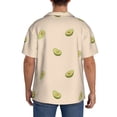 thumbnail image 7 of PAYOHTO Avocado Beige Mens Hawaiian Casual Short-sleeved Shirt Tropical Summer Beach Button Down Shirts, 7 of 7