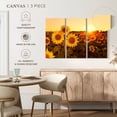 thumbnail image 4 of Elephant Stock Sunflower Field Sunset Wall Art - Horizontal Multi Panel Canvas - Living Room Wall Decor - Nature Multi Panel - Yellow And Green Decor - 38" x 24", 4 of 4