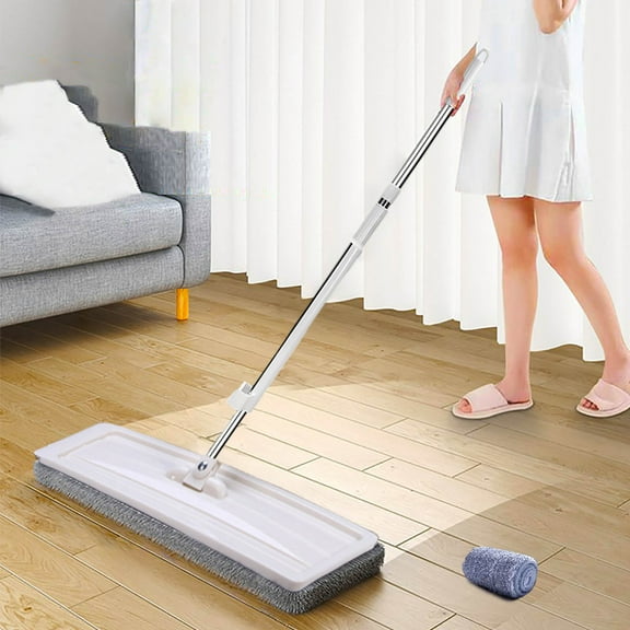 Hands-Free Mop, Automatic Wringing Microfiber Flat, 360 Degree Rotation Washable Pad, Efficient Floor Wall Ceiling Cleaning, Lazy Home Mop Tool