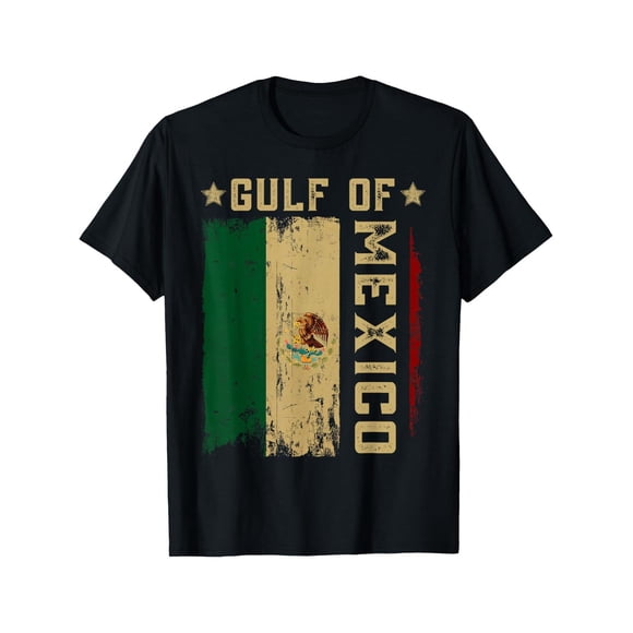 Gulf Of Mexico Forever Mexican Flag for Men Women Gifts Shirt From Daughter Wife T-Shirts For Men Mens T-Shirts Crew Neck Cas
