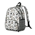 thumbnail image 2 of Schnauzer Dog and Footprints Backpack Backpack for School,Cute School Bag,Schoolbag with Adjustable Shoulder Straps & Padded Back,13.8"x11.4"x6", 2 of 6