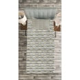 thumbnail image 3 of Ambesonne Anchor Quilted Bedspread Set 2 Pcs, Black Stripes Cruise, Twin Size, Sand Brown White, 3 of 3