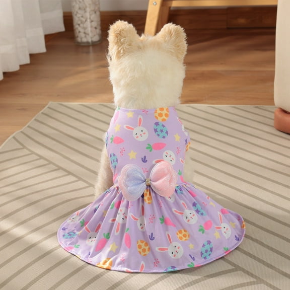 Pet Dog Clothes Easter Egg Bunny Summer Cute Dress Pet Supplies Dog Skirt Easter Pet Clothing Pet Clothes For Small And Medium Dogs Pet Clothes Birthday Gift For Pet Dog Cat L