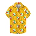 thumbnail image 2 of GERsome Mens Hawaiian Shirts Beach Tropical Button Up Shirts Vacation Cruise Hawaii Summer Vintage Shirt for Men S-3XL, 2 of 5