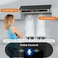 thumbnail image 2 of Under Cabinet Range Hood 36 Inch with Voice/Gesture/Touch Control, 900 CFM Stainless Steel & Upgraded Black Tempered Glass Ducted Kitchen Vent Hood with 4 Speed, 2 of 9