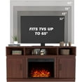 EROMMY 59'' Electric Fireplace TV Stand with 23'' Fireplace Insert