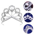 thumbnail image 2 of EeaseMX 1 diadema de novia con corona de perlas para vestido de novia, decoración para el cabello en el escenario., 2 of 8