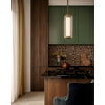 thumbnail image 6 of Alora Lighting PD374316VBCR-UNV Alai 16" Tall 2700K Led Mini Pendant - Vintage Brass /, 6 of 7