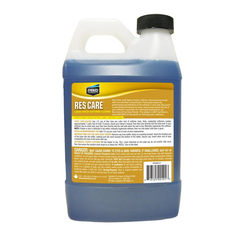Pro Products Res Care Resin Cleaning System, 64 Oz, Water Softener