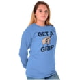 thumbnail image 4 of Get a Grip Golfing Golfer Joke Funny Long Sleeve TShirt Men Women Brisco Brands M, 4 of 6