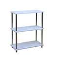 thumbnail image 1 of Anaquel Estante Multiusos Madera Con Acero Inoxidable Blanco ELLEGANCE HOUSEWARE SS34373, 1 of 5