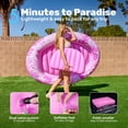 thumbnail image 6 of SLOOSH Inflatable Tanning Pool Lounger Float, 70" x 50" Oval Suntan Tub Floatie for Adults, Tanning Pool Suntan Tub Raft Floatie, Sunbathing Bed Lounge for Summer Water Party, 6 of 9