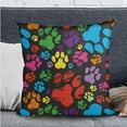 thumbnail image 2 of FOR U DESIGNS Colorful Dog Paw Print RV Dinette Cushion Covers 3 Pieces Scratch-resistant Camper Seat Covers with Pillowcase, Dinette Booth RV Couch Cover Loveseat Sofa Chair Cover, 2 of 8