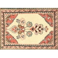thumbnail image 1 of Ahgly Company Machine Washable Indoor Rectangle Traditional Khaki Gold Area Rugs, 2' x 3', 1 of 7