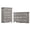 Tall 6 drawer dresser + Large 8 drawer dresse, variant on LGHM 3 Piece Bedroom Dresser Set, 4 Drawer Dresser, 2 Drawers Nightstand set of 2, Gray