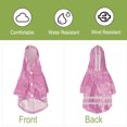 thumbnail image 4 of Impermeable para Perros Resistente al Agua Ropa para Mascotas Chaqueta de Lluvia con Capucha Poncho Exterior con Franja Reflectante, Rosa XL, 4 of 7