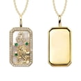 thumbnail image 4 of Birdeem Collier 12 Constellations avec Diamants et Pierres Colorées Collier Zircon 12 Constellations, 4 of 5