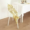 thumbnail image 4 of BalsaCircle 5 Gold Tulle Chair Sashes with Leaf Vine Embroidered Sequin Wedding Party Events Reception Decorations Supplies, 4 of 7