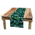 thumbnail image 1 of Tropical Table Runner, Exotic Leaves Hawaiian Plantation, Dining Room Kitchen Rectangular Runner, 3 Sizes, by Ambesonne, 1 of 2