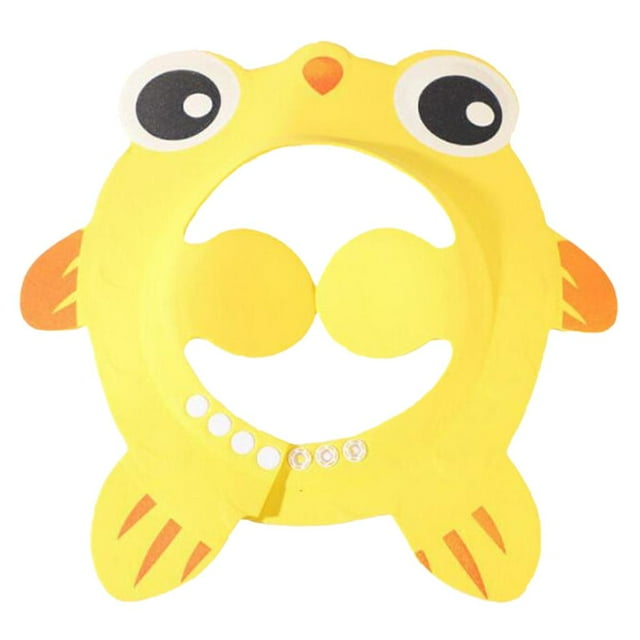 Gorro de baño para bebé perfecl Sombrero de Protección de Champú Seguro multicolor