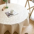 thumbnail image 1 of Mantel impermeable y resistente al aceite, antiescaldaduras, no lavable, para hoteles y restaurantes, mantel redondo para mesa de hogar, mantel grueso, 1 of 5