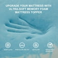 thumbnail image 5 of Bestier 2 inch 5-Zone Queen Mattress Topper, Gel Infused Memory Foam Mattress Topper for Pressure Relief, Egg Crate Bed Topper with Airflow Channels, 5 of 7