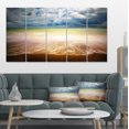 thumbnail image 1 of Exotic Beach on Cloudy Summer Day - Seashore Canvas Art Print, 1 of 3