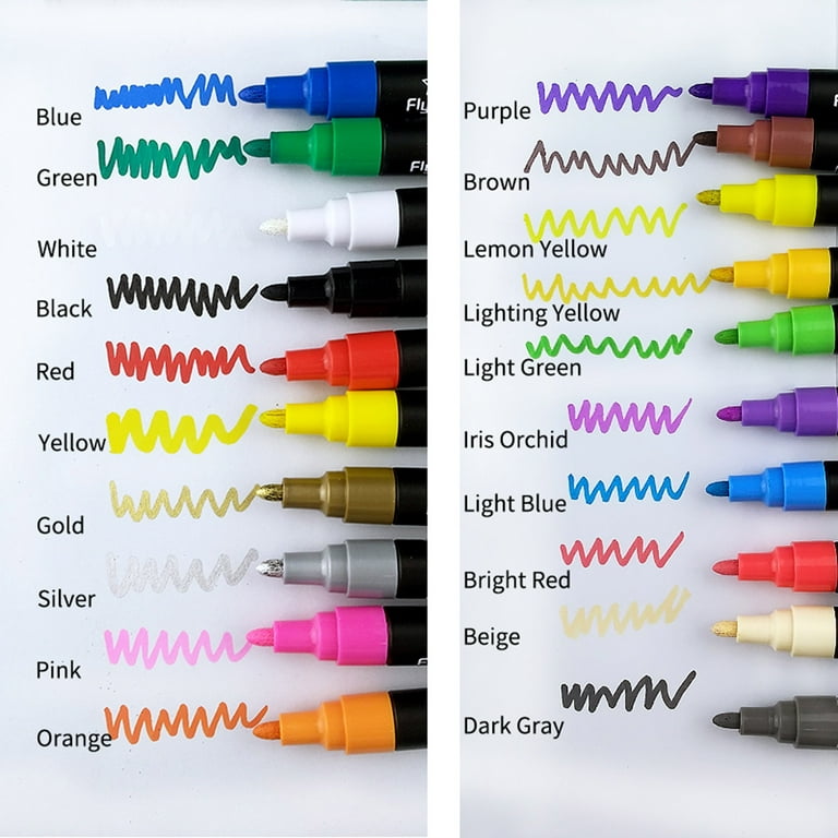 Paint Marker Set, 16-Color, Fine – Noteworthy Paper & Press