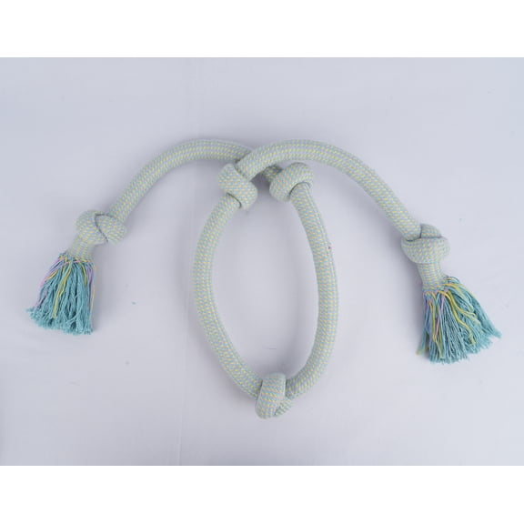 Vibrant Life Multicolor Dog Rope Toy with 5-Knot Design for Moderate Chewers