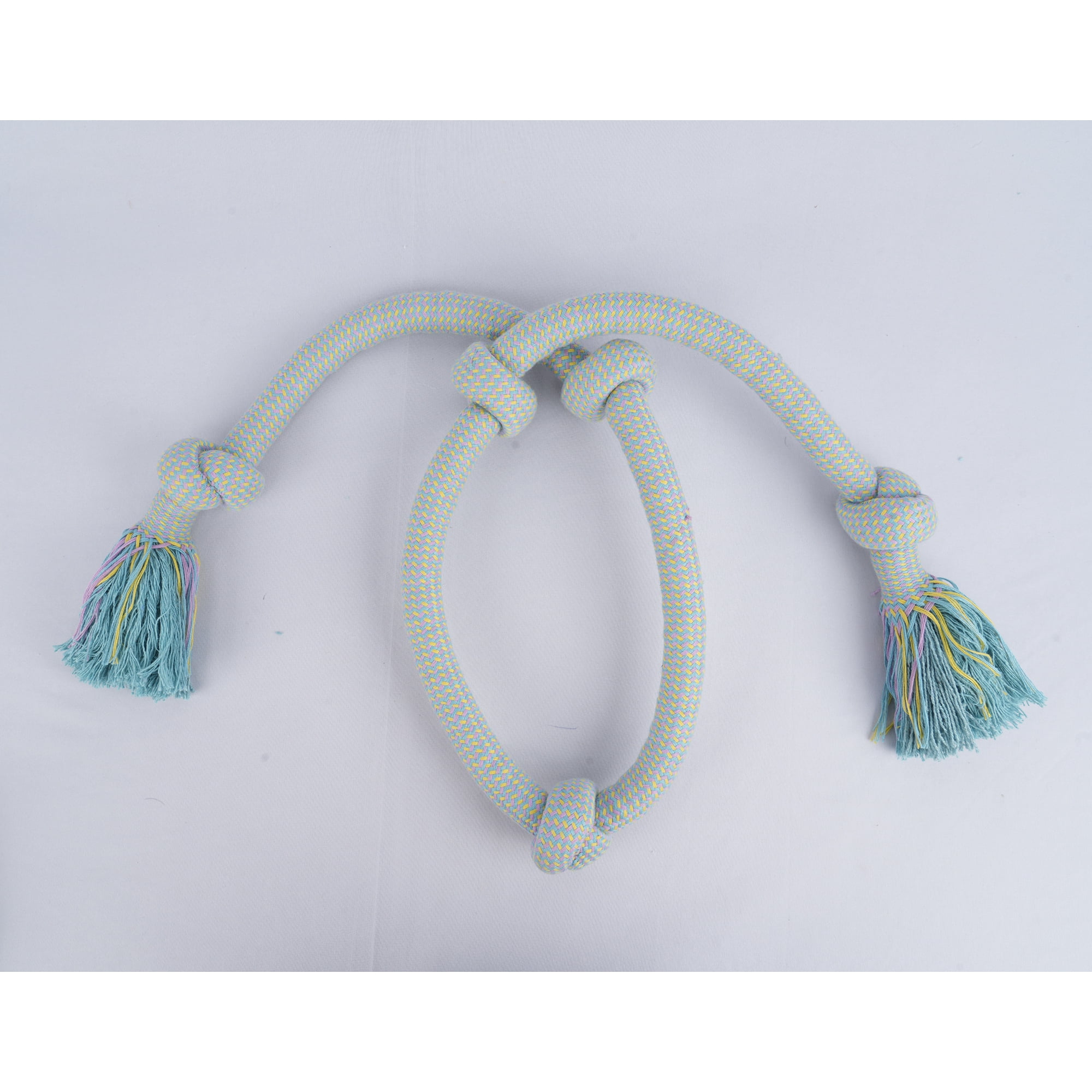 Vibrant Life Multicolor Dog Rope Toy with 5-Knot Design for Moderate Chewers