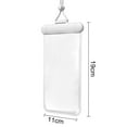 thumbnail image 5 of Pebbuoy Waterproof Phone Pouch with Lanyard Touchscreen Clear Leakproof Universal Beach Kayaking Swimming Floating Cell Phone Dry Bag Case Protector, 5 of 6