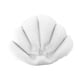 thumbnail image 3 of Almohada de baño inflable con forma de concha que ahorra espacio y es fácil de colocar con ventosa. blanco, 3 of 9