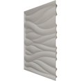 thumbnail image 4 of Ekena Millwork 19 5/8"W x 19 5/8"H Ripple EnduraWall Decorative 3D Wall Panel, Universal Aged Metallic Weathered Steel (12-Pack for 32.04 Sq. Ft.), 4 of 6