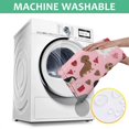 thumbnail image 6 of Pink Cute Dachshund Dog and Love Heart Square Tablecloth,Waterproof Square Table Cover,Wipeable Spillproof Washable Table Cover for Home Kitchen Party Decor 52"x52"(132x132cm), 6 of 6